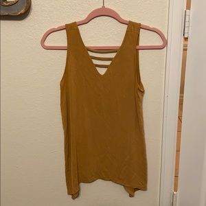 Maurices Yellow strappy tank